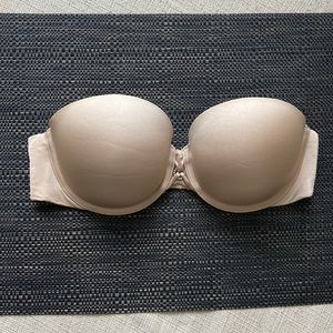 La Senza Strapless Padded Bra, Lingerie, Tan, 32D, GUC